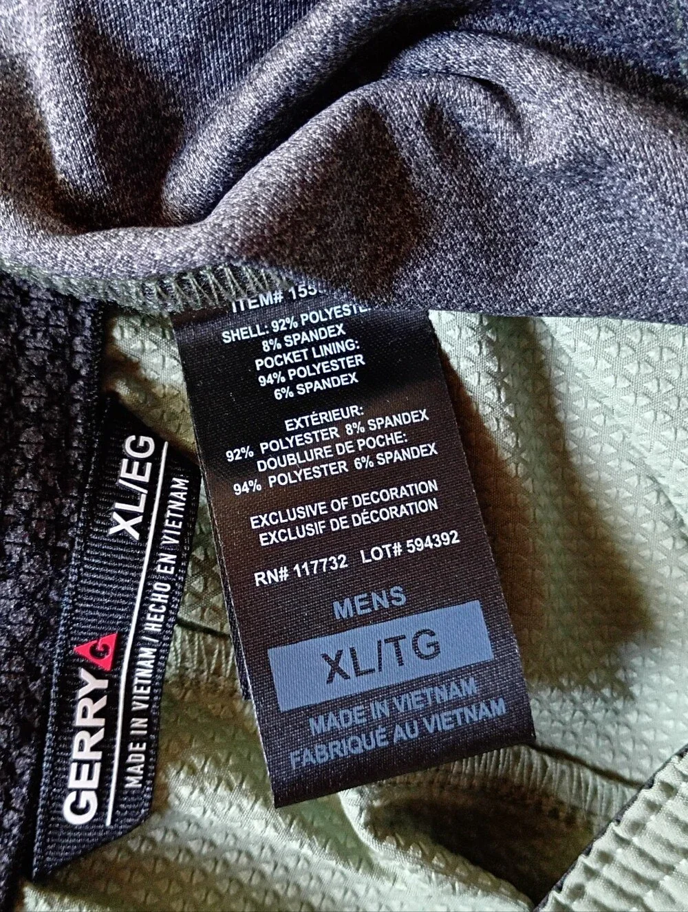 Gerry Men's Weber Olive Green Performance Hybrid Shorts Size XL